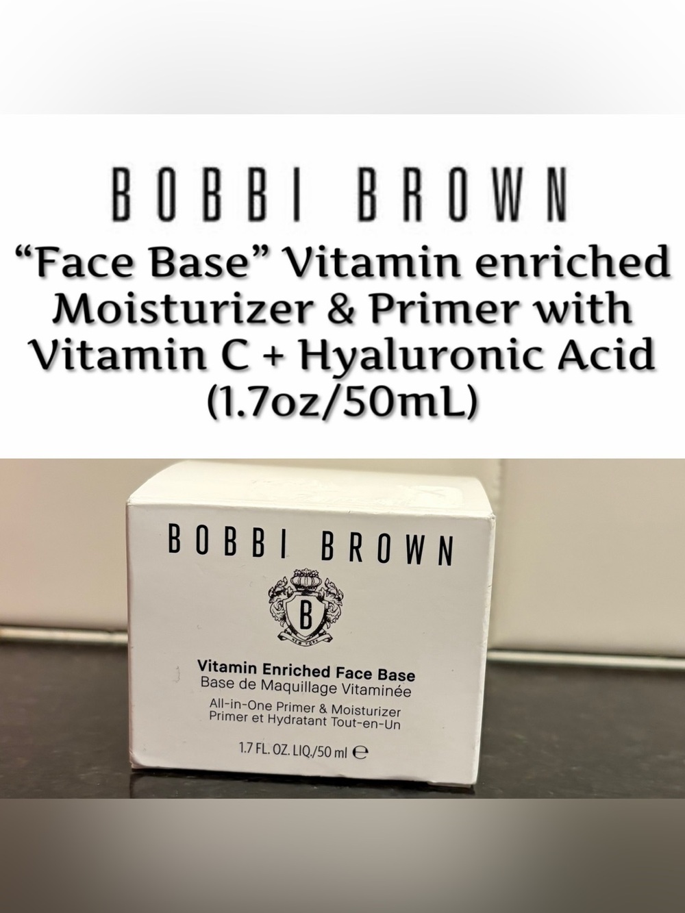Bobbi Brown Vitamin Enriched Face Base (1.7 fl.oz - New in Box)